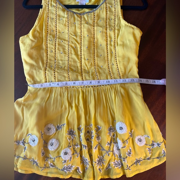 MAEVE Anthropologie Calendula Embroidered Peplum Blouse - Picture 7 of 15